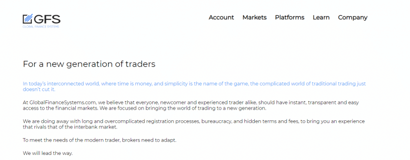 Чего ждать от брокера Global Finance Systems: обзор торговых условий и отзывы клиентов