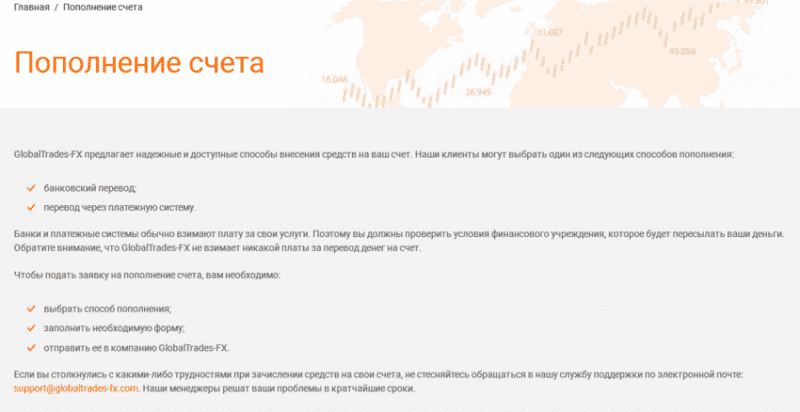 GlobalTrades-FX: обзор работы мошеннической конторы