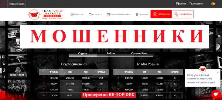 Tradeview МОШЕННИК отзывы и вывод денег