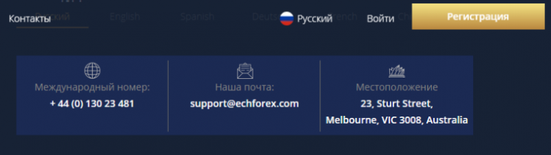 Брокер ECHForex. Обзор и отзывы трейдеров