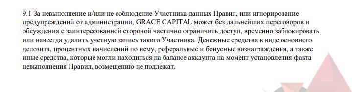 Grace-Capital — на чем «прокололись» брокеры-мошенники: обзор сайта и реальные отзывы инвесторов