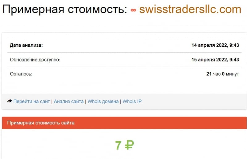 Swiss Traders LLC: отзывы в 2022 году