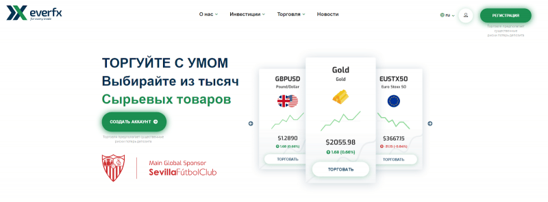 Экспертный обзор форекс-брокера EverFX: типы счетов и отзывы вкладчиков