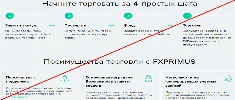 Fxprimus com отзывы и обзор брокера