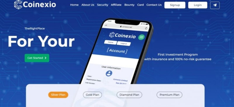 Хайп Coinexio Limited (Коинексио Лимитед, coinexio.net)