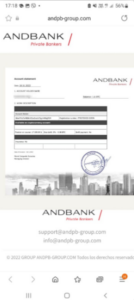 Поддельный Andbank (andpb-group.com) разводит совместно с липовой IOSQO!