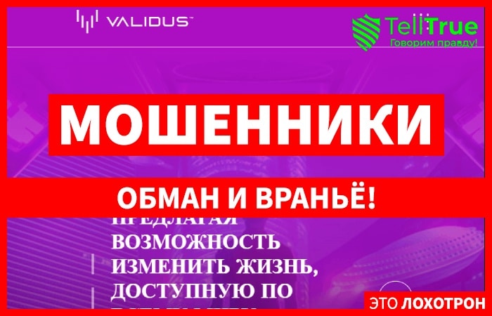 Validus (teamvalidus.com) финансовая пирамида под прикрытием!