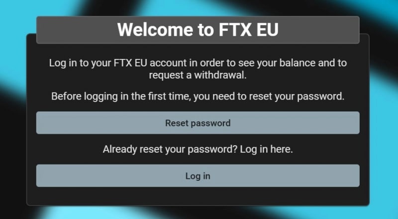 FTX Europe открыла сайт для возврата средств пользователям