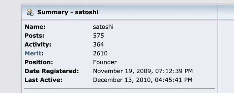 Прошло 13 лет со дня публикации последнего сообщения Сатоши Накамото