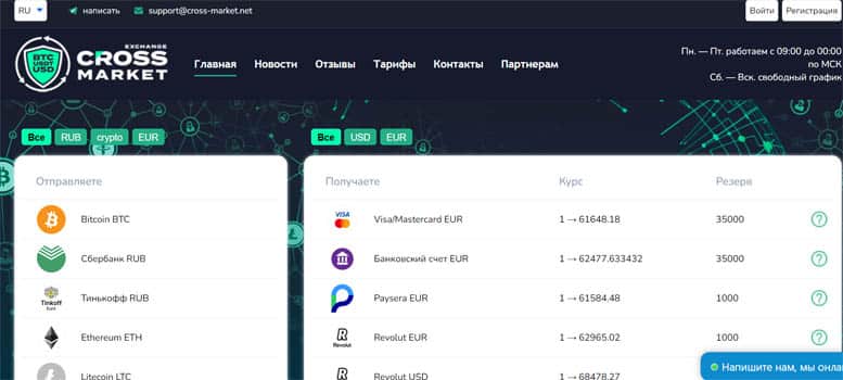 Остерегаемся. Cross-Market (cross-market.net) — развод пользователей на лживом криптовалютном проекте. Отзывы