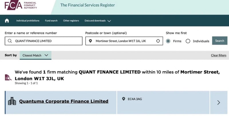 Quant Finance Limited — финансовый брокер, отзывы