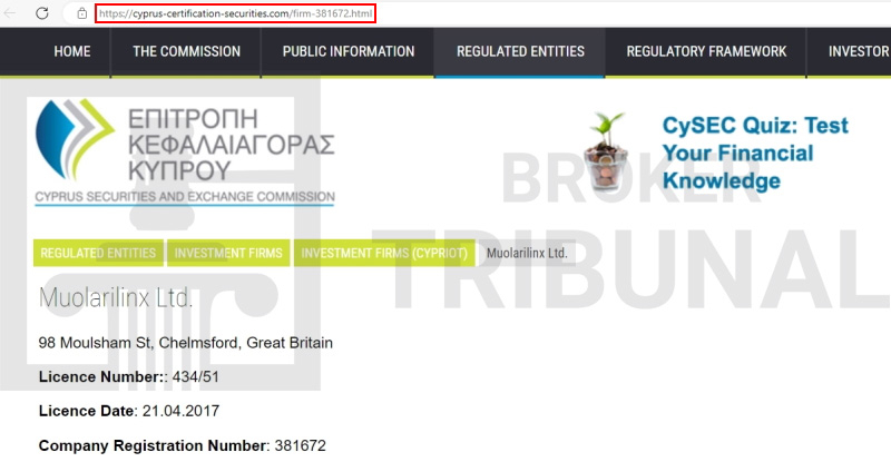 Muolarilinx — фальшивый брокер, который ворует депозиты клиентов